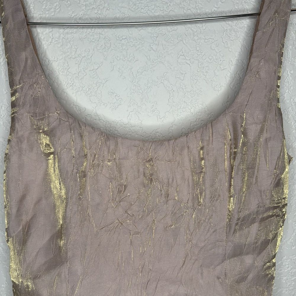 NWT NBD Revolve Anndreah Mini Dress in Blush Metallic Small - Picture 4 of 15